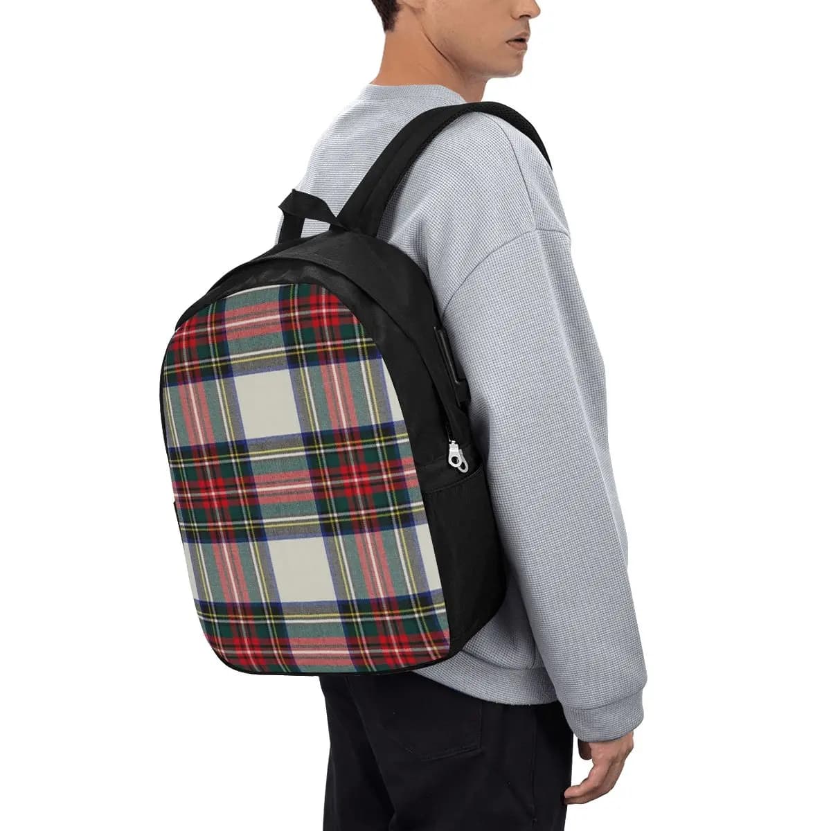 Zaino scozzese Stewart Dress in tartan, borsa da viaggio per notebook, borsa per computer, borsa da scuola per studenti universitari, borse a tracolla per laptop per uomo e donna