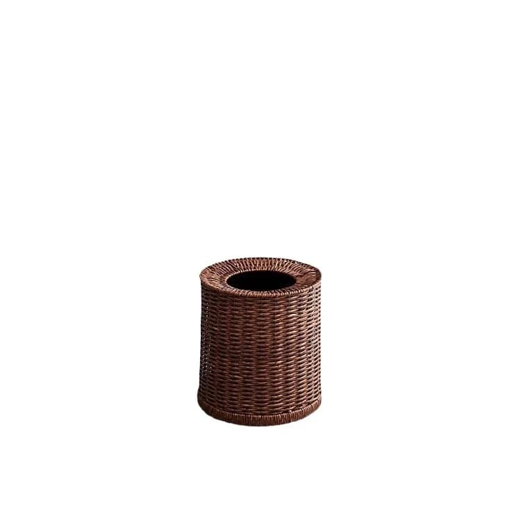 DSA B & B style light luxury trash can imitation rattan weaving high-end living room bedroom home office large capacity retro