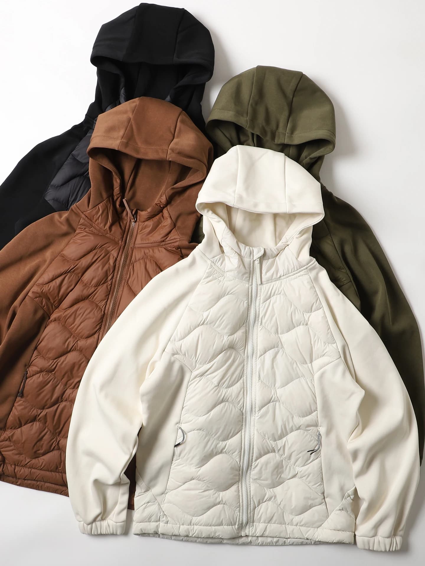 Giacca con cappuccio leggera e calda in stile giapponese, patchwork, imbottita con 90% di piumino, giacca sportiva da uomo alla moda per stratificazione.