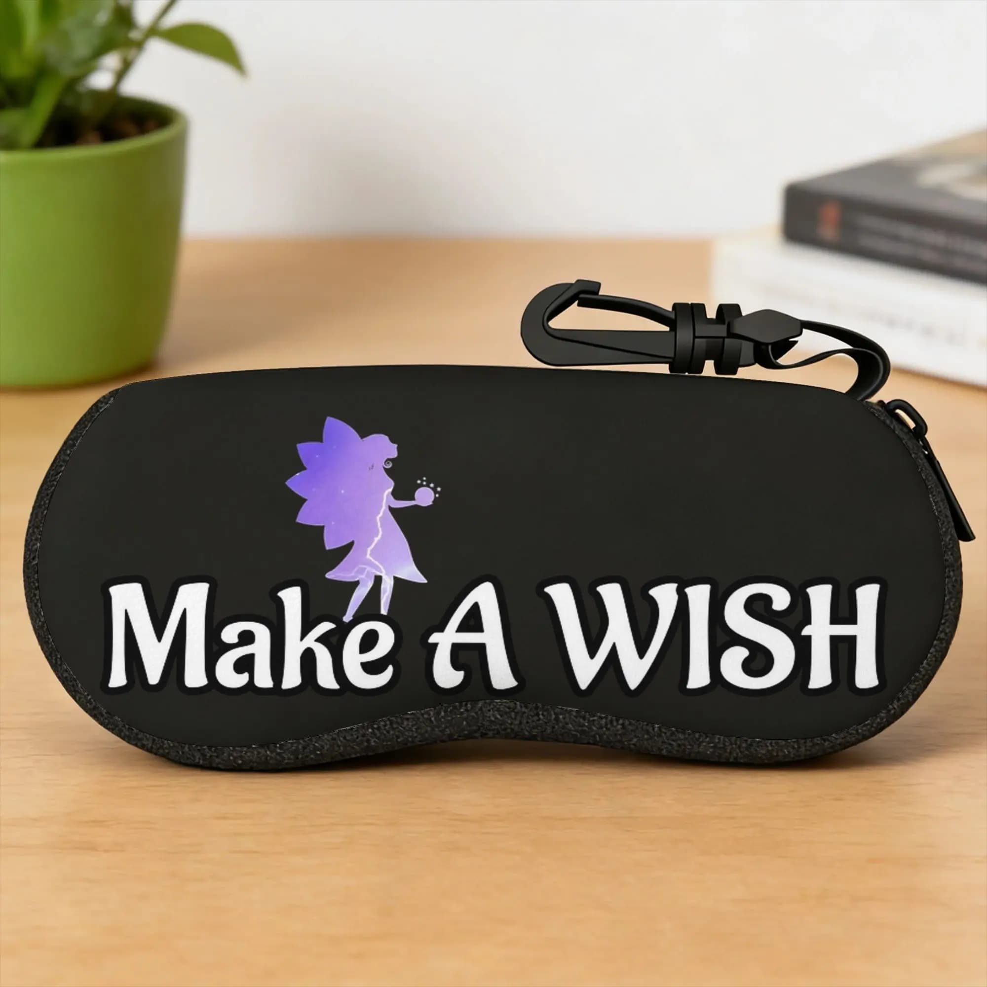 Custodia per occhiali Make A Wish Foundation of America, custodia per occhiali da sole stampata, custodia protettiva per occhiali da viaggio alla moda, custodia per occhiali da uomo e da donna