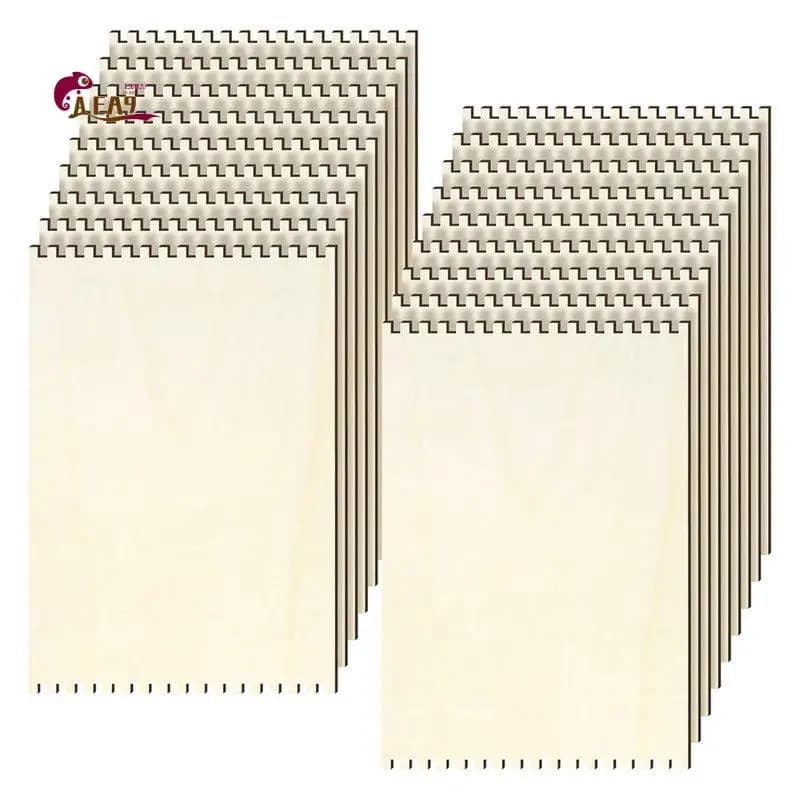 AEA9-30 Pcs Beginners Wooden Loom Notched Weaving Loom Basket Weaving Tools For Kids Adult Art Craft Activity