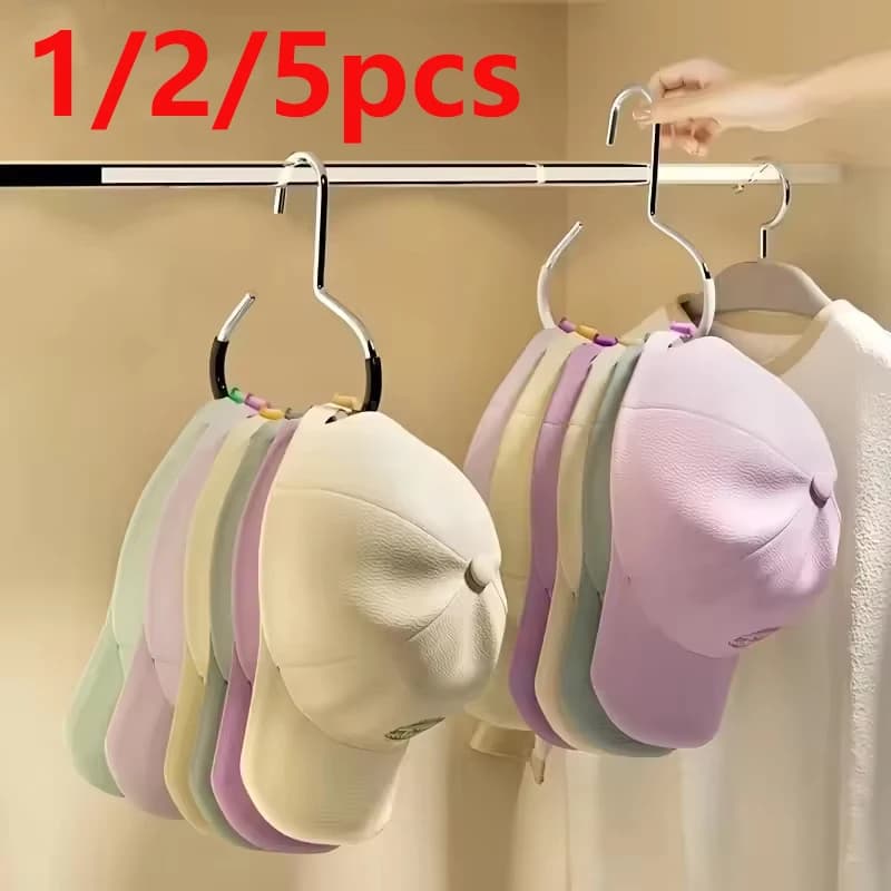 5 pieces versatile round stainless steel hook: perfect for hats, ties, scarves and bags, strong load capacity, non-deformable