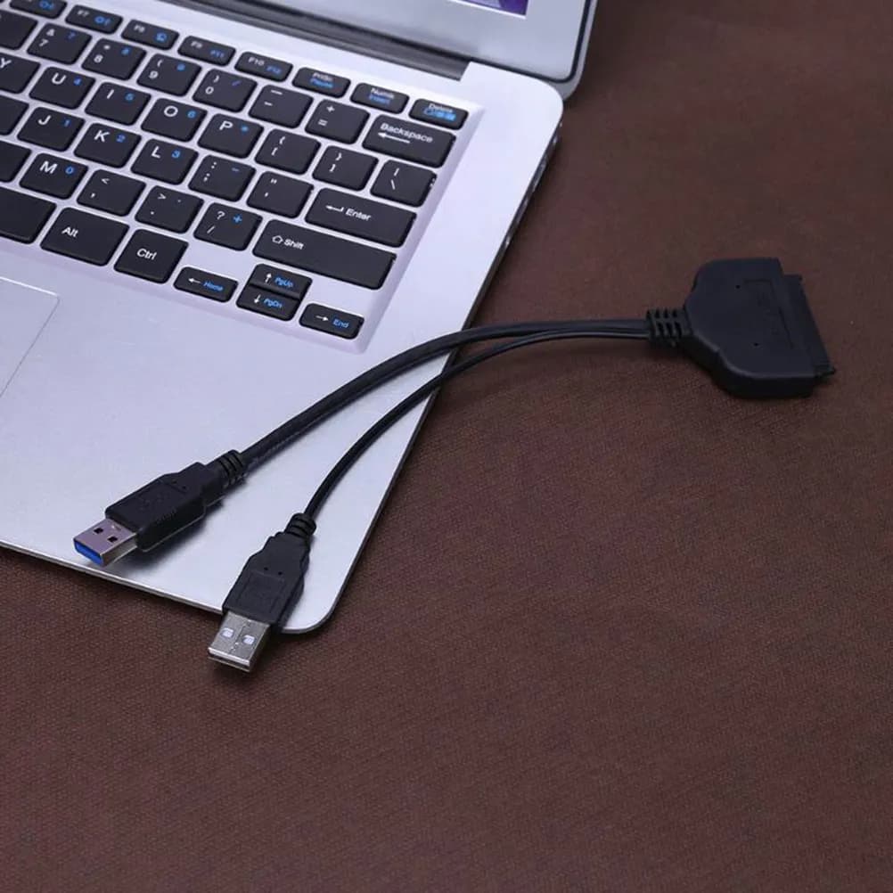 Cavo Convertitore USB 3.0 per HDD/SSD da 2,5 Pollici, Adattatore per Archiviazione Esterna, Trasferimento Dati, Backup e Clonazione Immagini Disco