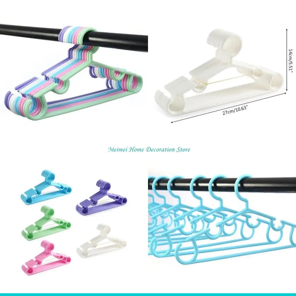 H7BF 10 Pz/set per Appendiabiti Creativi per Bambini in Plastica Durevole per Bambini Bambino Appendiabiti per Bambini per Casa