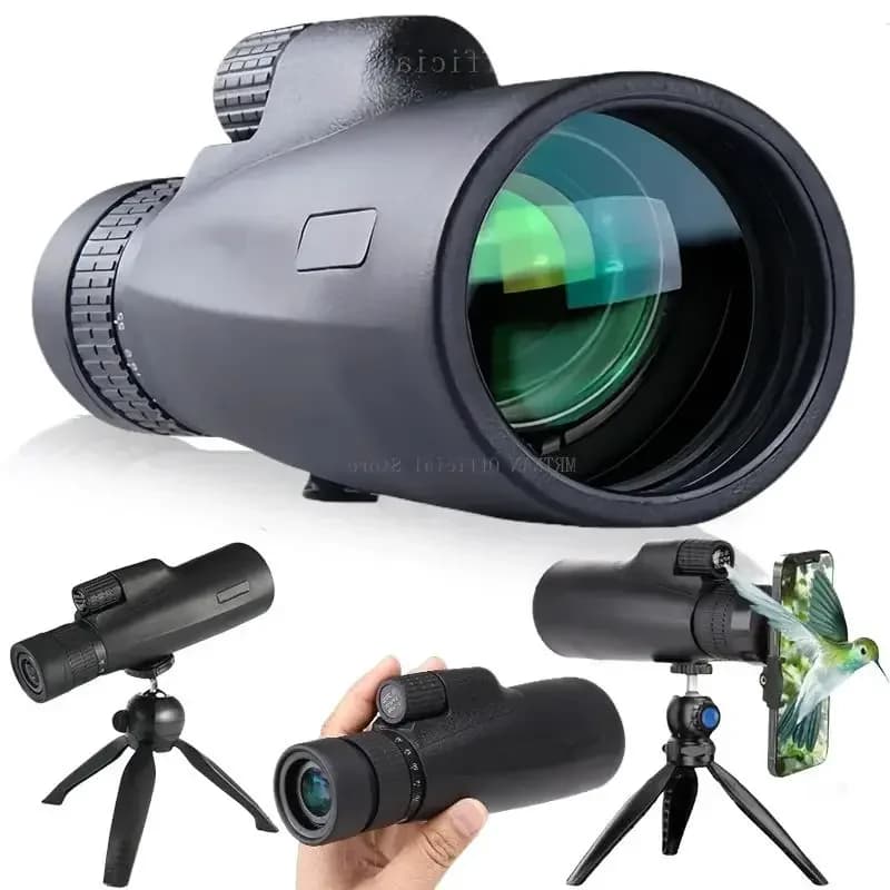 Powerful 10-30x50 HD Zoom Monocular Telescope Long Range Equipped With Tripod Phone Clip for Bird Watching Camping Outdoor