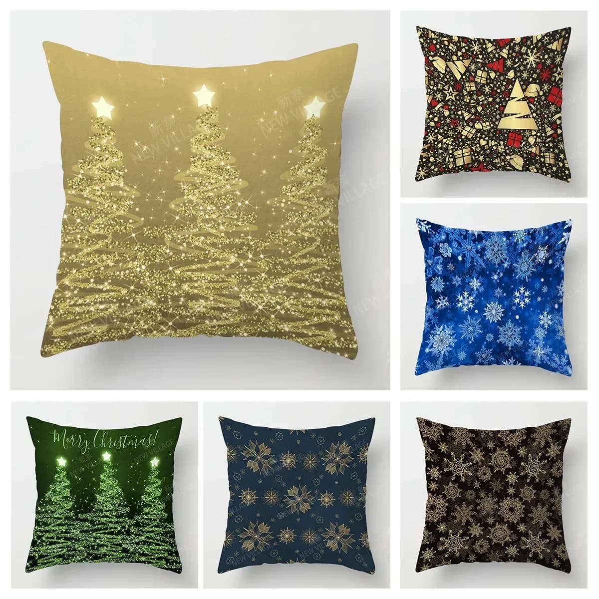 Faithful for Christmas series sofas, pillow covers, home decorations, can be customized for Christmas celebrations 40x40 50x50 60x60 35x35