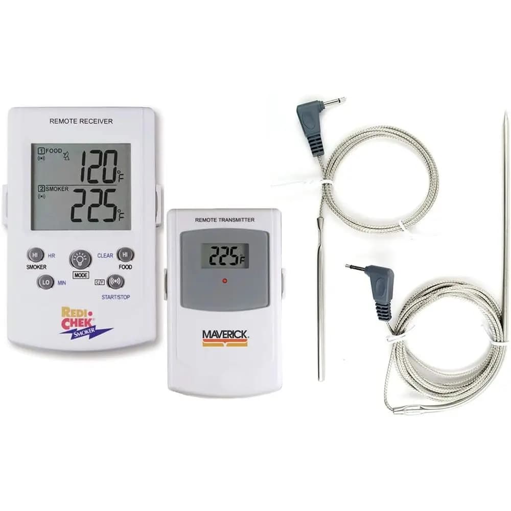Thermometer for smoker with remote control ET-73 White