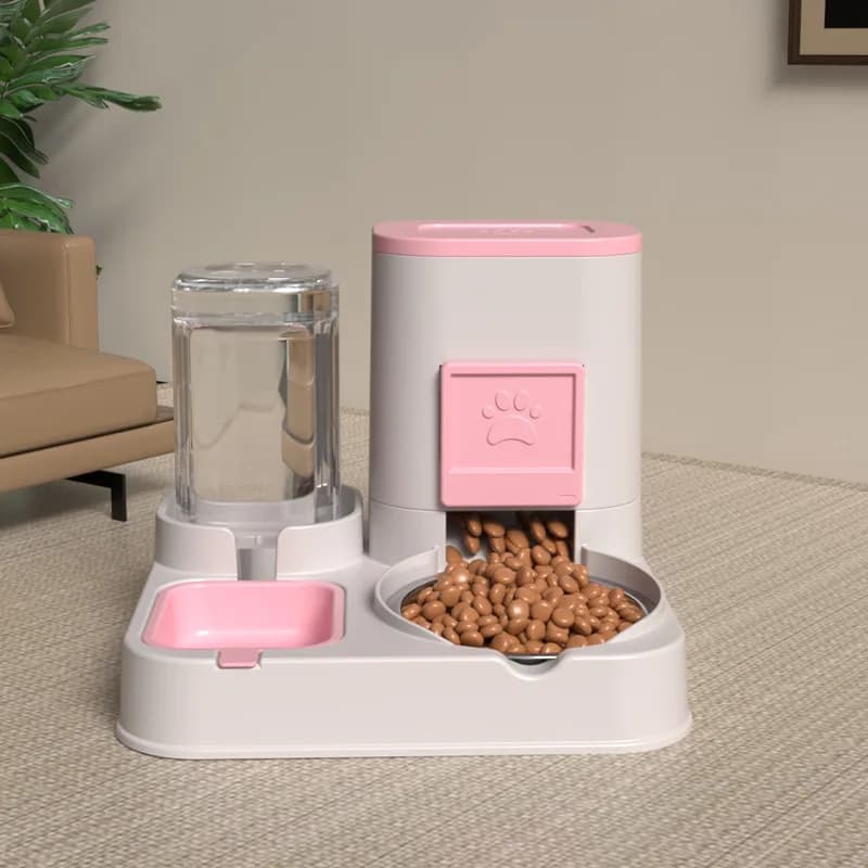 Ciotola per gatti Ciotola per cani Distributore d'acqua Alimentatore automatico integrato Acqua potabile Bacino per alimenti Gatto Cane Forniture per animali Daquan