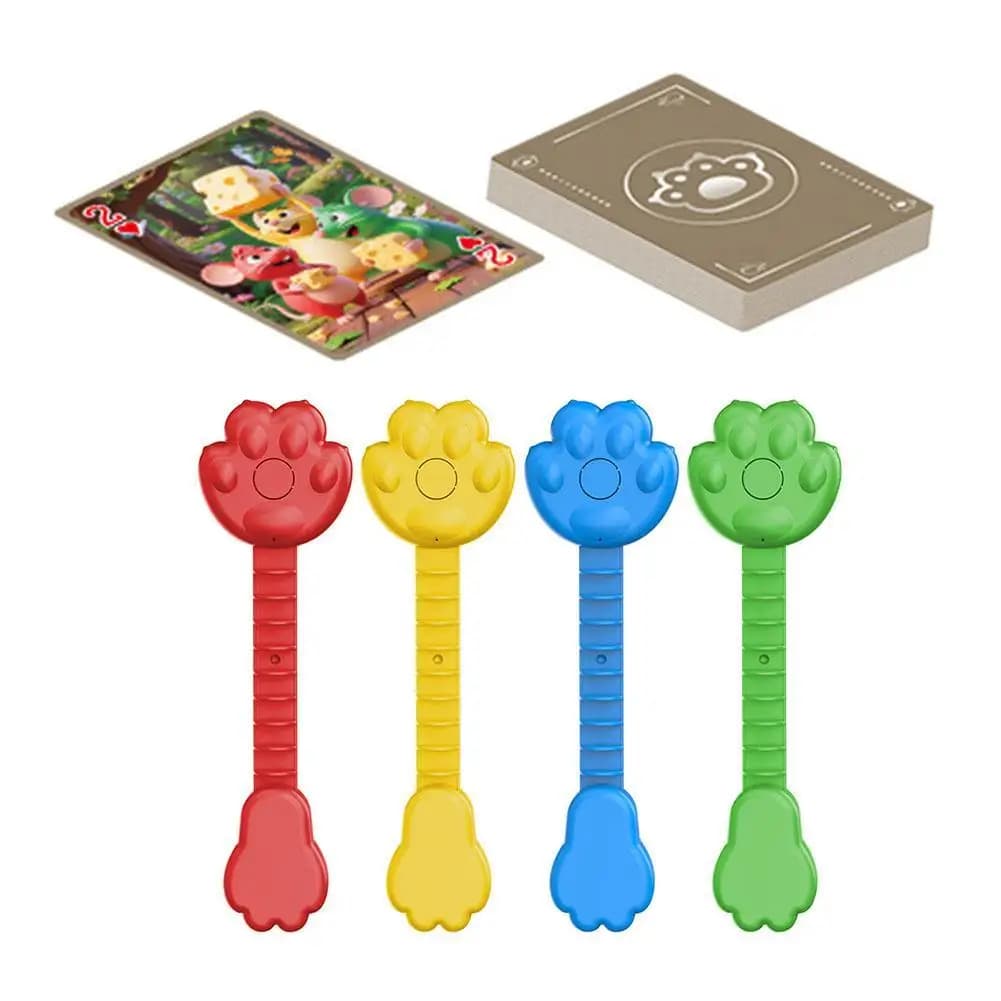 Cat And Mouse Playing Tarot Cards Strategy Toy Tabletop Creative Family Parent-child interaction Board Games Toys