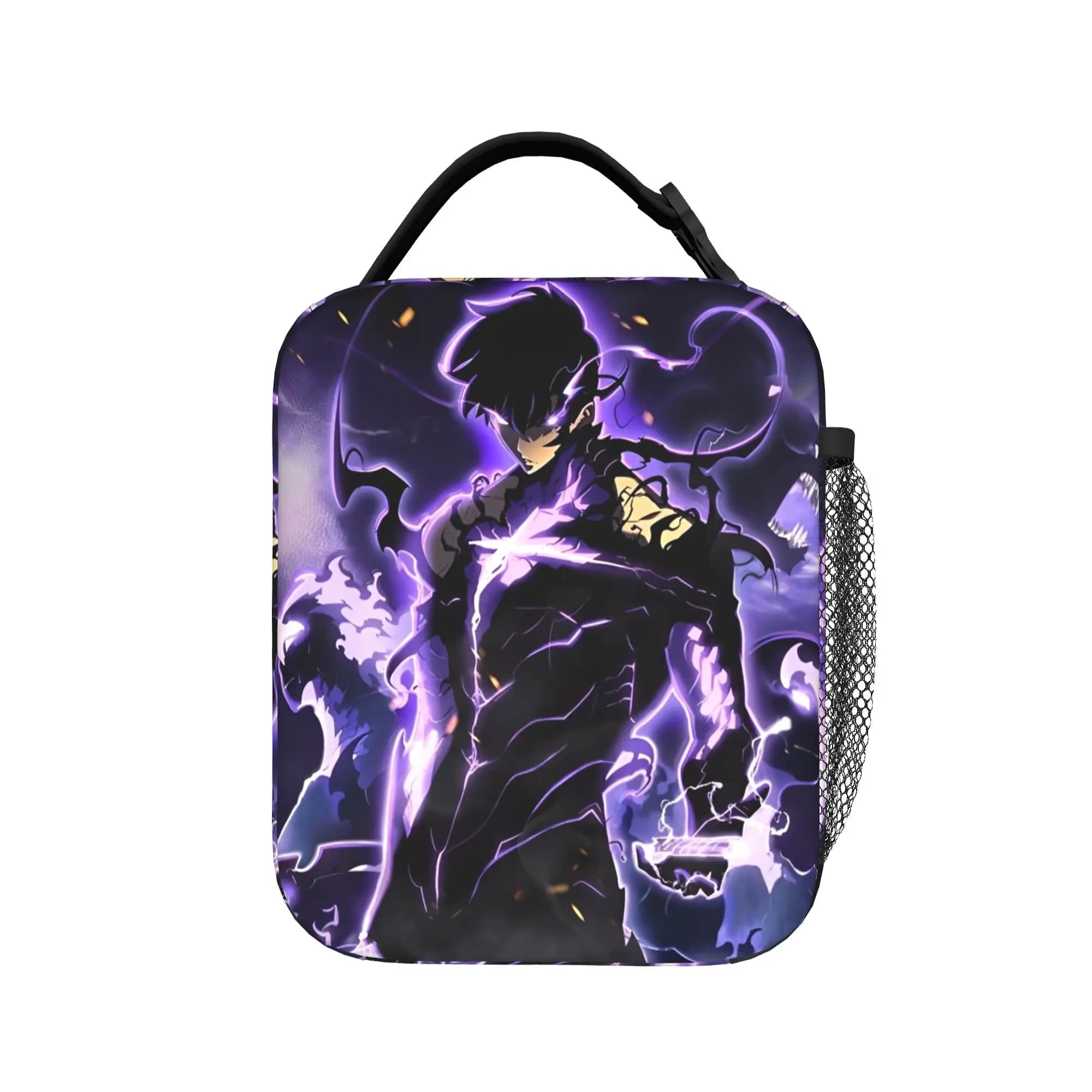Anime Solo Levelings Thermal Insulated Lunch Bag for Office Portable Bento Box Cooler Thermal Lunch Boxes