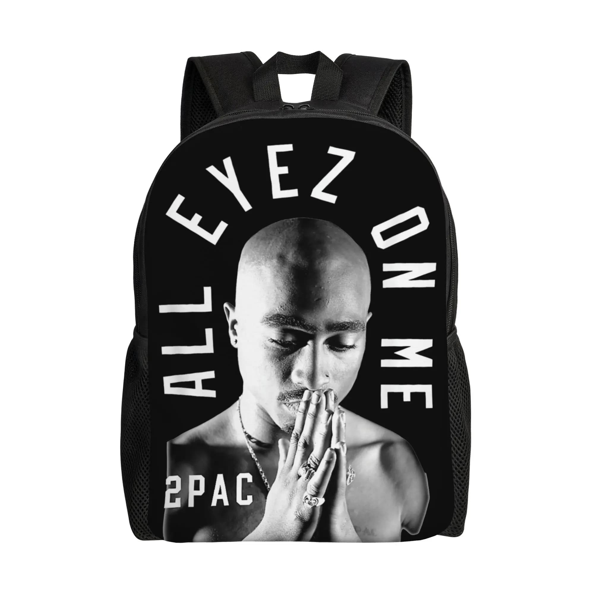 Zaino Tupac 2pac Against Life per uomo, donna, adolescente, scuola superiore, lavoro, zaino da giorno, hip hop, borsa per laptop in tela, regalo