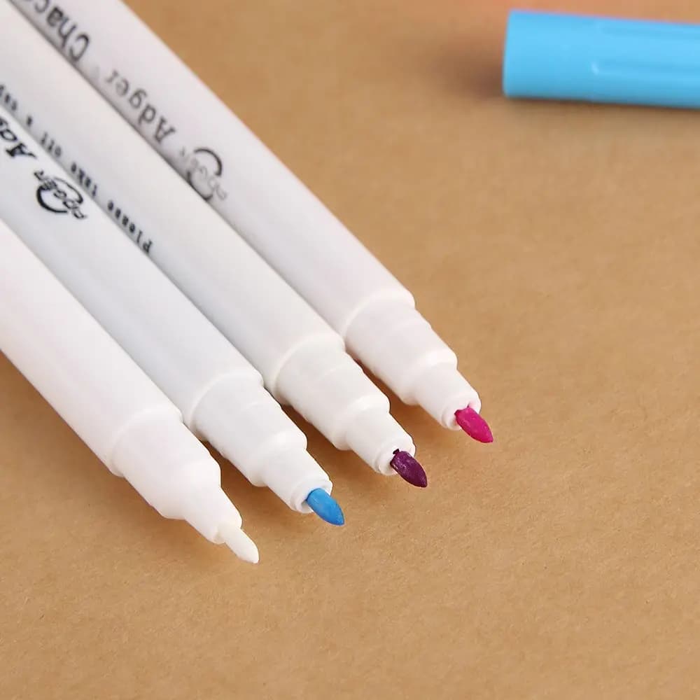 4 Pcs Hot Chalk Tool Needlework Cross Stitch Water Erasable Pens Sewing Accessories Fabric Markers Pencil
