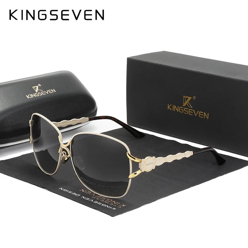 KINGSEVEN Women's Sunglasses Elegant Polarized Sunglasses For Women Luxury Gradient Oculos Ladies Shades Female UV400