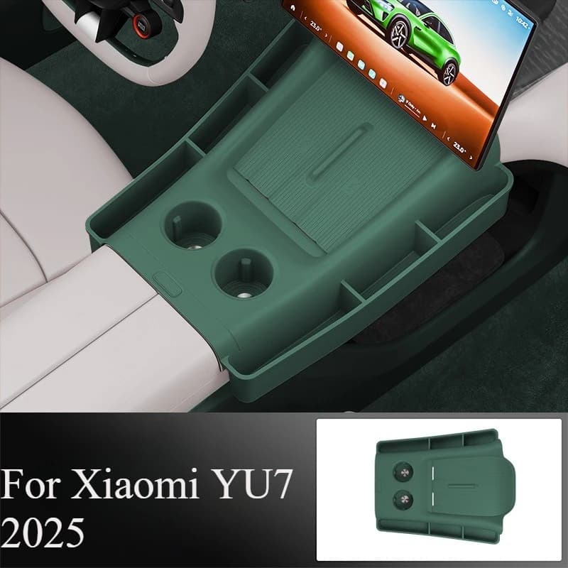 For Xiaomi YU7 2025 Silicone plug for central console, cup holders, trays organizer with central armrest box