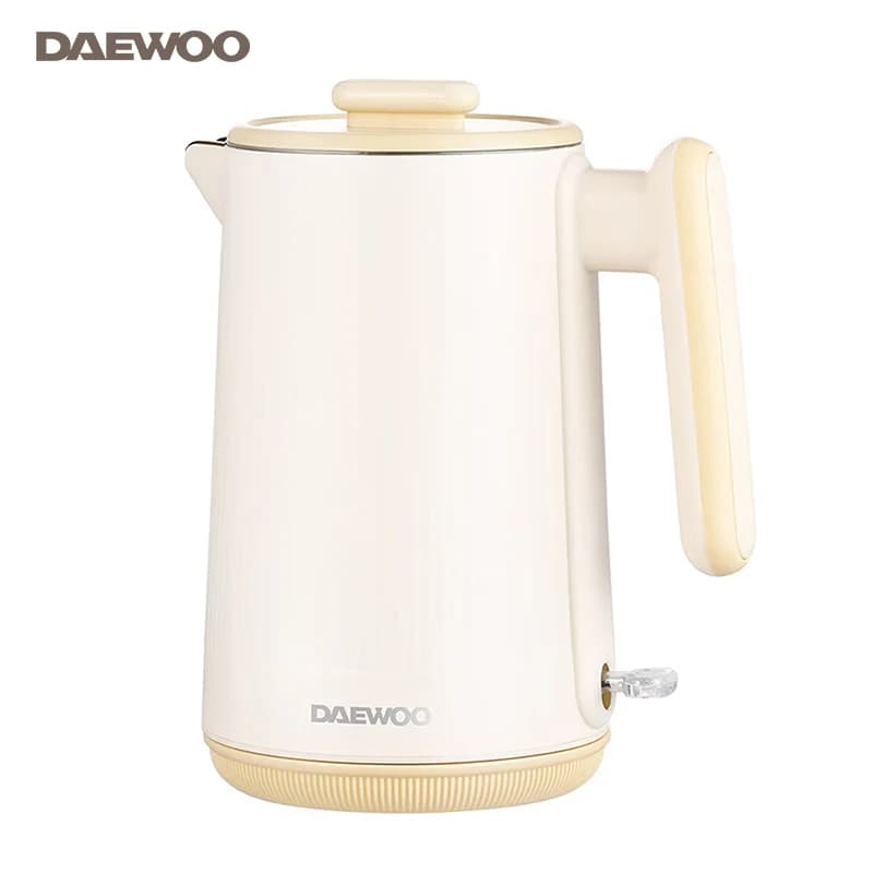 Daewoo DYSH-H1815 Electric Kettle 1.5L Large Capacity Anti-scald Stainless Steel Auto Shut-off Dry-Boil Protection Water Boiler