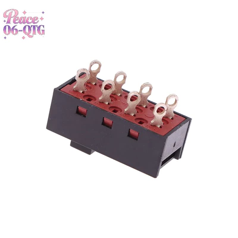 Nuovo DSE-2310 Perni a punta 8 piedi 3 file 8A250V Interruttore a levetta Interruttore a scorrimento nero per parti dell'asciugacapelli