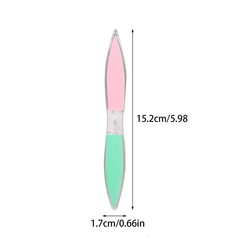 Metal Nail File, Cuticol Spins, Remove Cuticol, Double Side Tool for Manicure and Pedicure, Polisher and Levigator