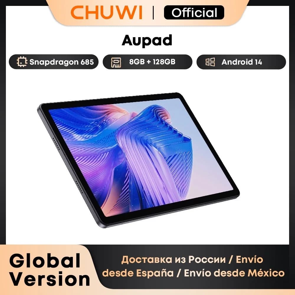 CHUWI AuPad Tablet da 10.95 pollici 1200*1920 Display FHD Snapdragon 685 Octa-core 8GB DDR4 128GB ROM 4G LTE GPS Android 14 Tablet PC