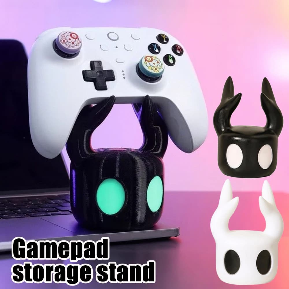 Hollow Knight inspired gaming headphone stand, 3D headphone holder with anti-slip base for all types of headphones, desk organizer