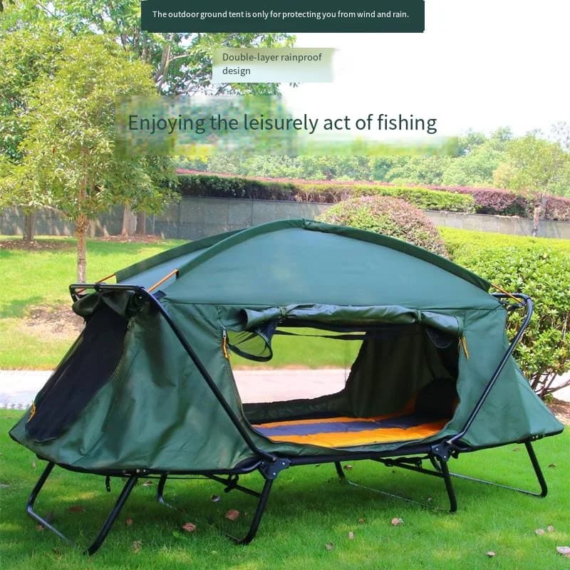 Lightweight Double Layer Oxford Fabric Camping Cot for Beach Use