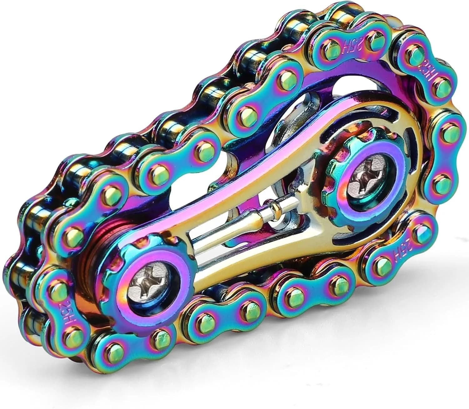 Catena Fidget, Catena per bici sensoriale EDC Antistress Ansia Metallo Fidget Finger Mano Spinner Giocattoli per bambini Adulti ADHD Autismo