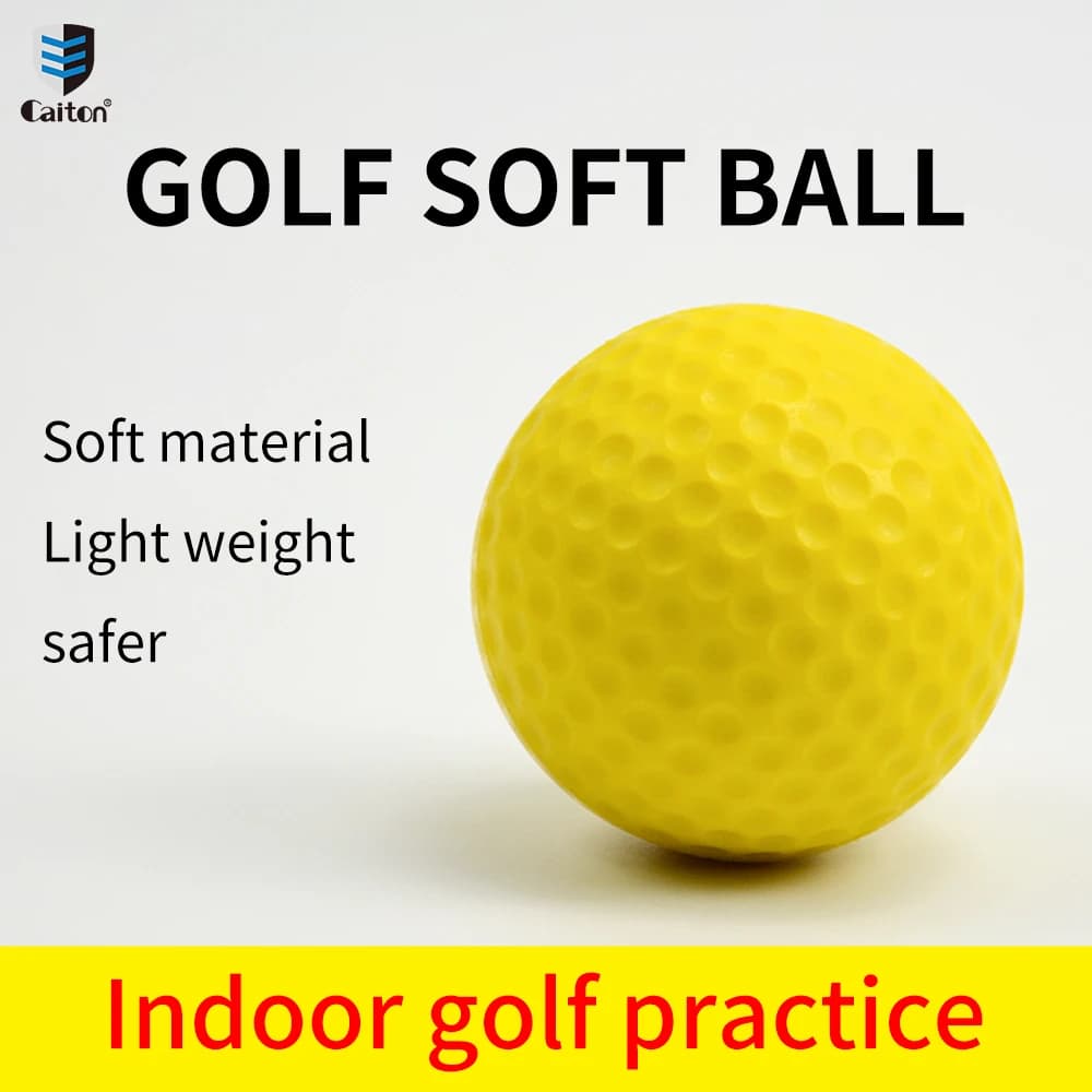 Palla in schiuma Caiton, pallina da Golf Indoor, palla morbida in PU, palla in spugna a percussione da Golf