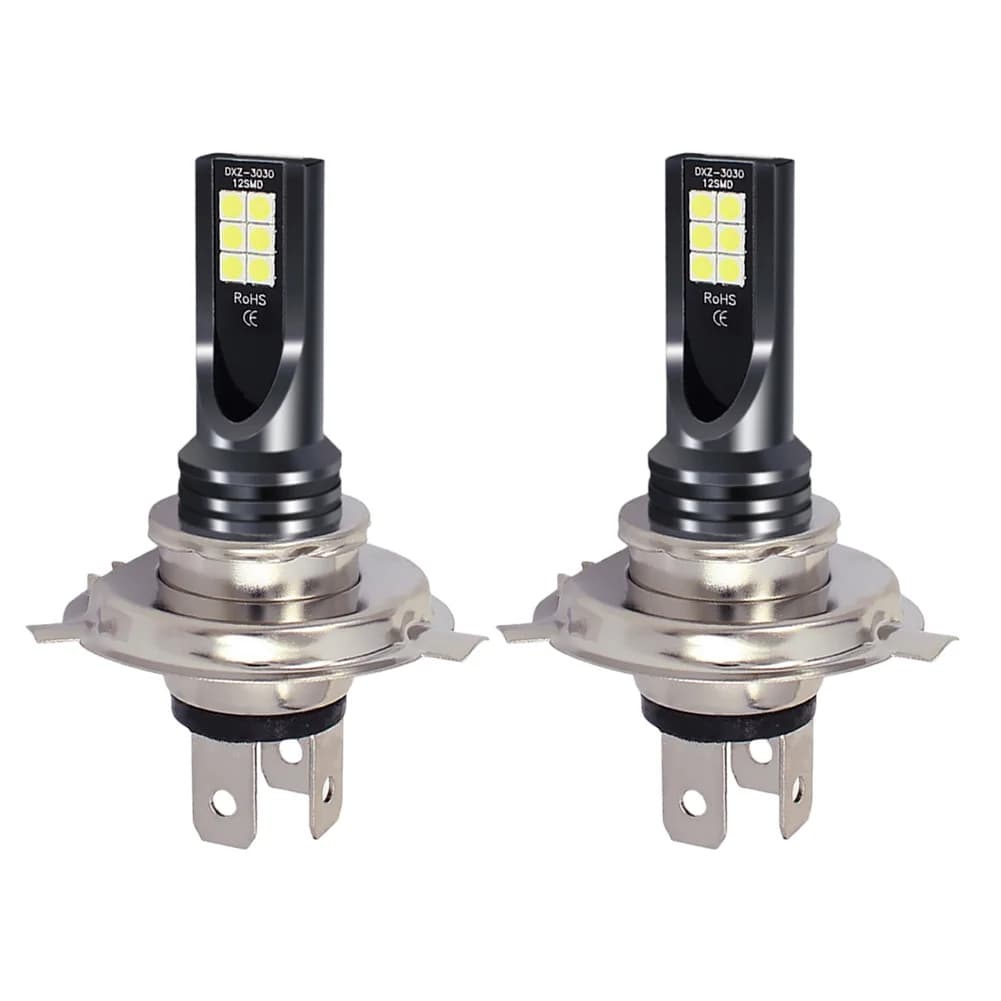 Lampadina per Fari Auto H4 H7 H1 H8, Luce Alta e Bassa Super Luminosa, Durata 50000 Ore, 12V-24V, Ricambi Auto