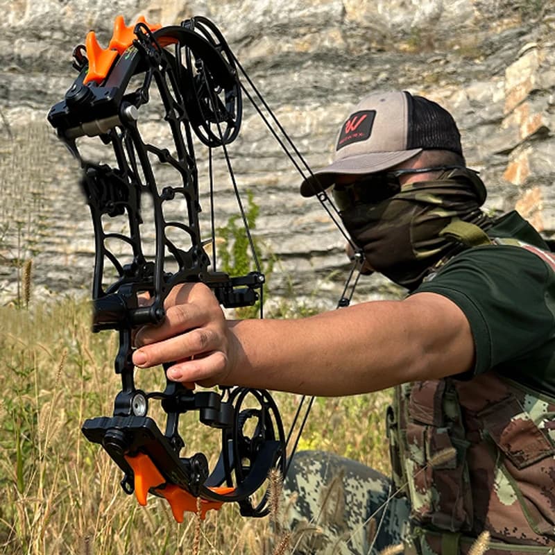 Tiro con l'arco 45-70LBS arco composto lunghezza di estrazione regolabile per accessori per tiro con l'arco e frecce da caccia all'aperto