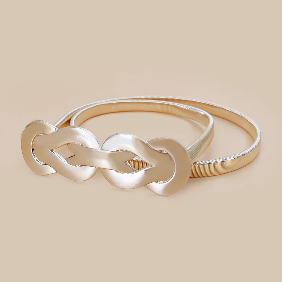 Cintura a catena in oro moda Cintura femminile in vita elastica Cintura da donna Cinture in metallo argento per donna Accessorio Y2k di lusso
