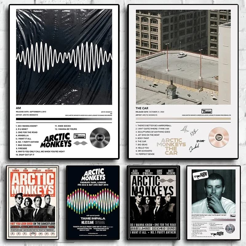 Pop Rap Music Album Cover Arctic claces Poster estetica Rapper Hip Hop Rock qualsiasi cosa la gente dice I AM Canva Wall Art Room Decor