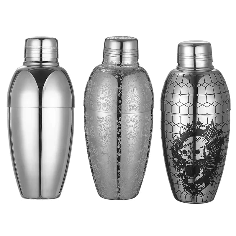 Shaker per cocktail da 500 ml 3 pezzi Strumenti da bar shaker da bar vintage