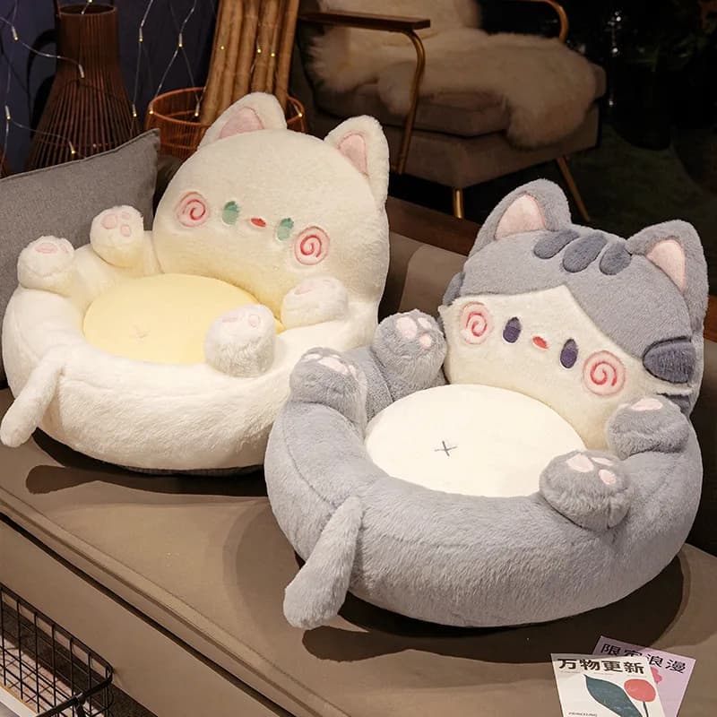 Nuovo circa 50 cm cuscino in peluche gatto farcito morbido cuscino per divano sedia cuscino bella decorazione per la casa per il regalo di compleanno