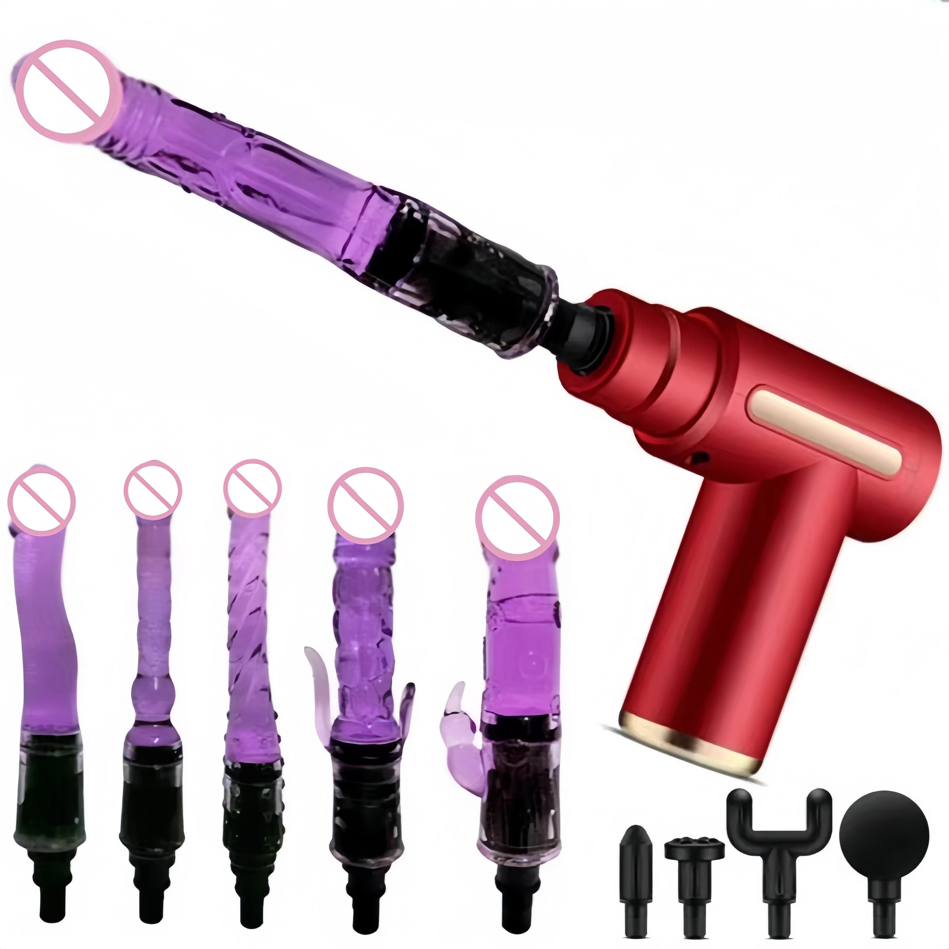 2025 Mini Massage Gun Fully Automatic Silent Sex Machine Men's and Women's Toys Sex Masturbating Machine Adult Dildo Vibrator
