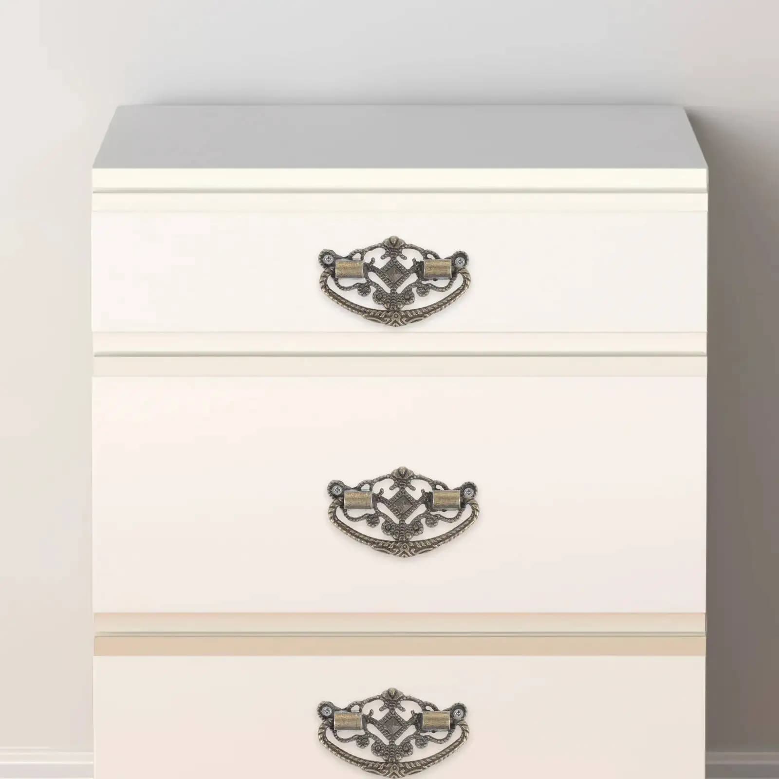 Maniglie per mobili vintage con cassetti in lega da 10 pezzi, maniglie per guardaroba con superficie liscia di ricambio