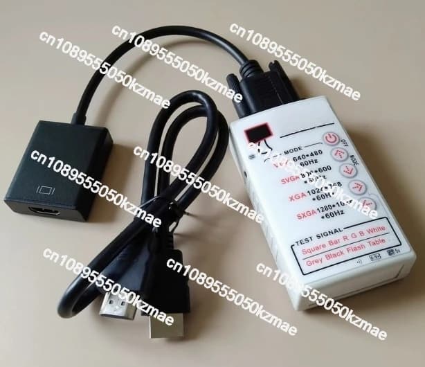 Generatore di Segnale VGA per LCD/HDTV/Proiettore - Strumento Professionale per Test di Schermi, Fonte di Modelli Video