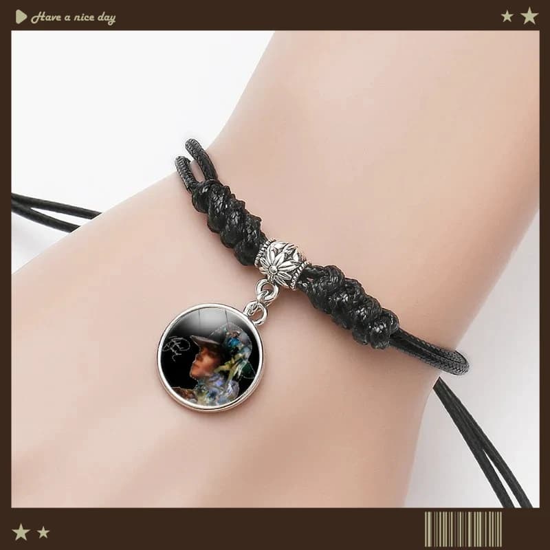 Adjustable Retro Pop Alloy Chain Wristband, Stylish Bracelet Gift for Music Enthusiasts MJ