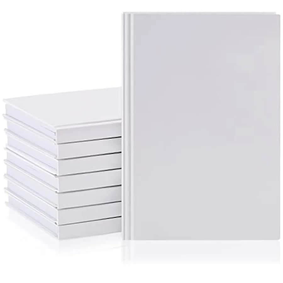 Pcs A5 Blank Notebooks Journals Bulk 00 Sheets/0 Pages Unlined Craft Notebooks Sketchbooks Hardcover for Writing Drawing for Gi