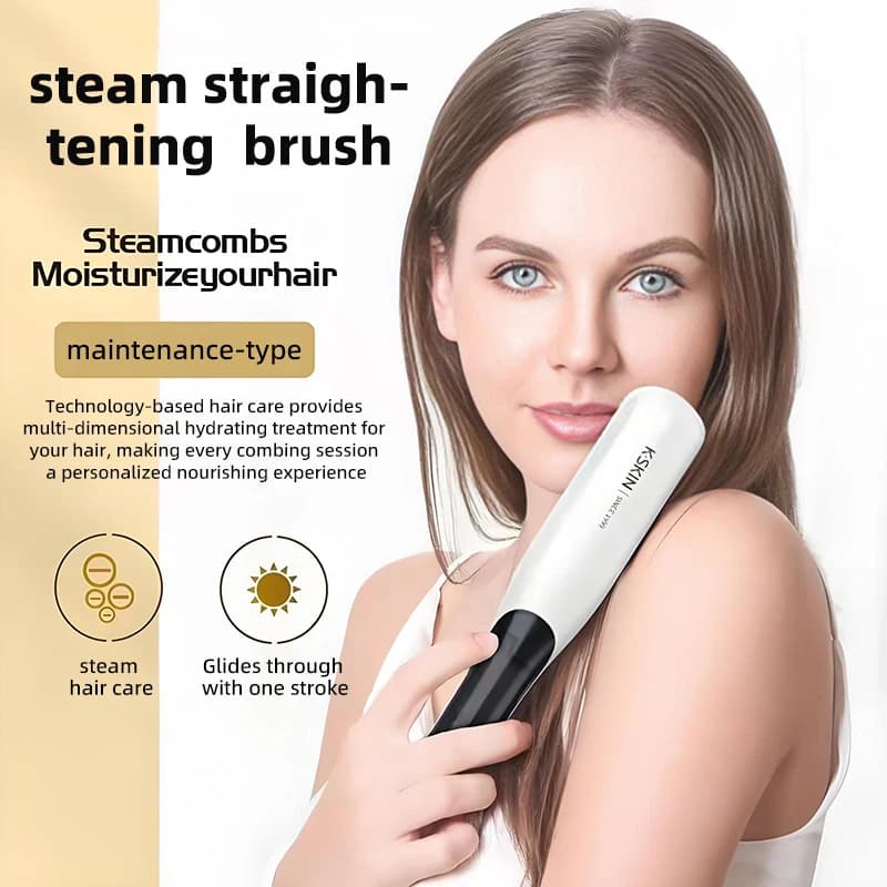 Steering comb, electric iron hair warm, no hair damage, suitable for all hair types, household items
