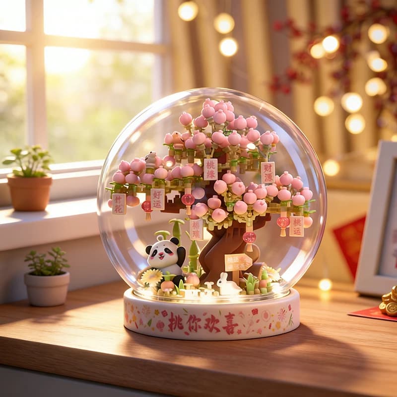 Decorazioni Floreali Fai-da-Te con Blocchi di Costruzione, Regali di Compleanno per Ragazze, Piastrelle Magnetiche Miniatura Premium