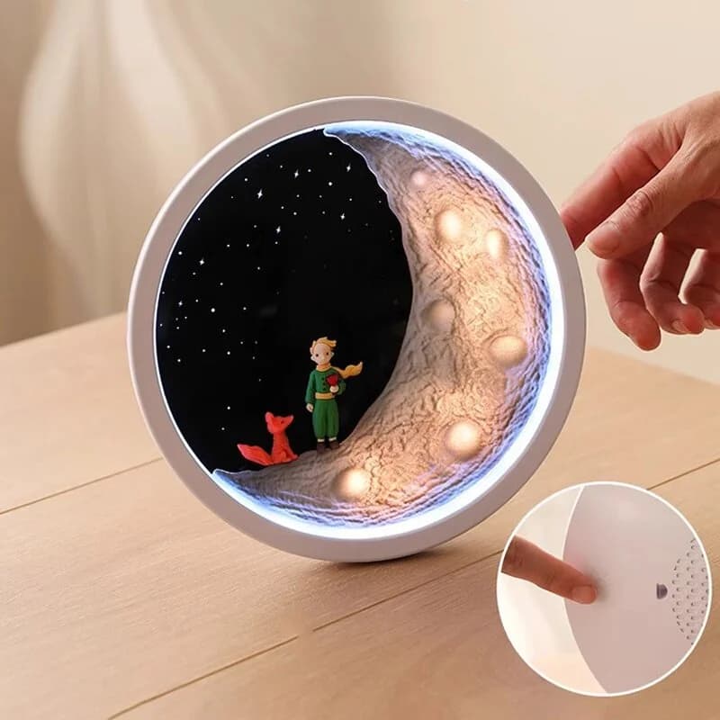 NUOVO Altoparlante Bluetooth Il Piccolo Principe, Subwoofer Audio, Altoparlanti Creativi per Atmosfera, Luce Notturna, Regalo per Uomo e Donna