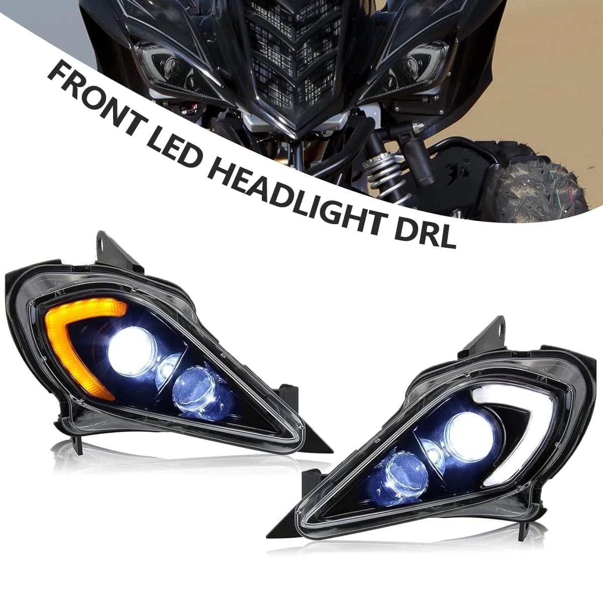 Interruttore faro LED per Yamaha Raptor 700 700R YFZ450 YFZ450R YFZ450X Wolverine 450 2006-2024 DRL indicatore di direzione