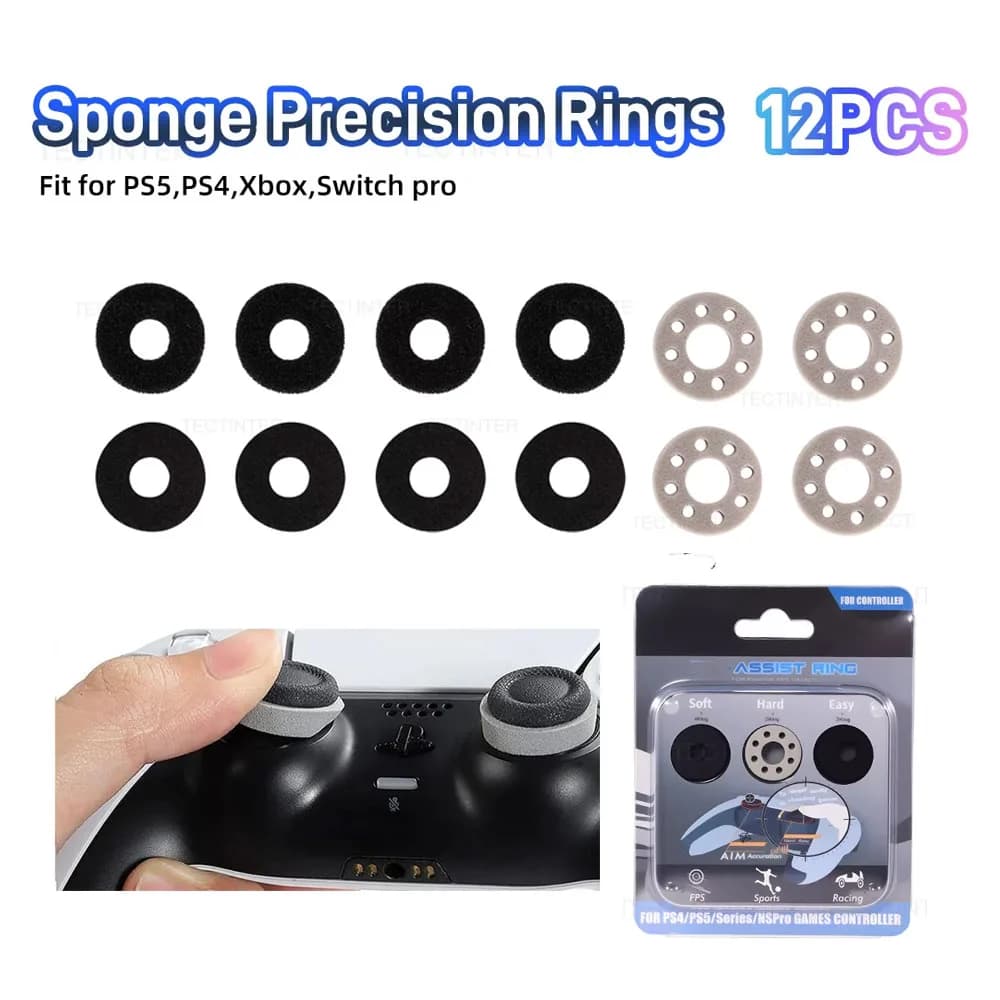 Per Nintendo Switch 2/PS5/PS4 Controller Anelli target di precisione 3D Stick analogico Joystick Gamepad Obiettivo Anello di assistenza Controllo del movimento