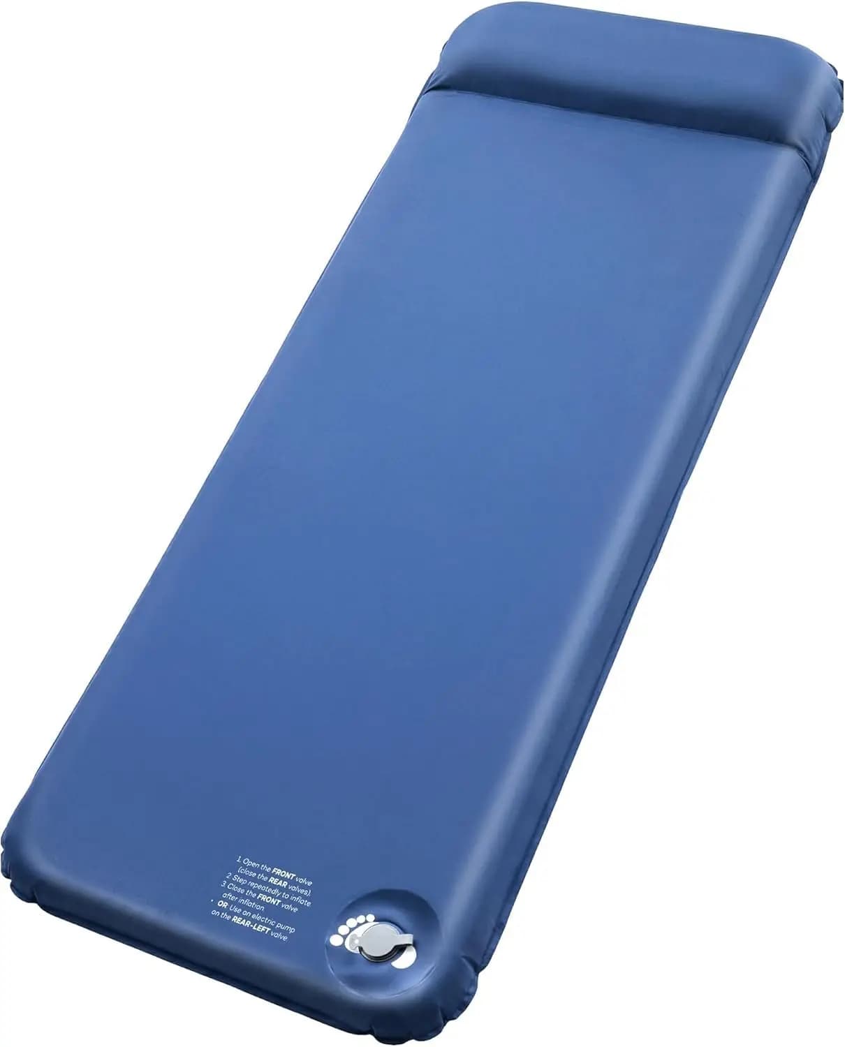 Materassino in Memory Foam Ultra-Spesso da 3.1 Pollici, Autogonfiabile con Cuscino, Silenzioso e con Valore R di 9.5 per Campeggio, Tenda, Auto e Viaggi