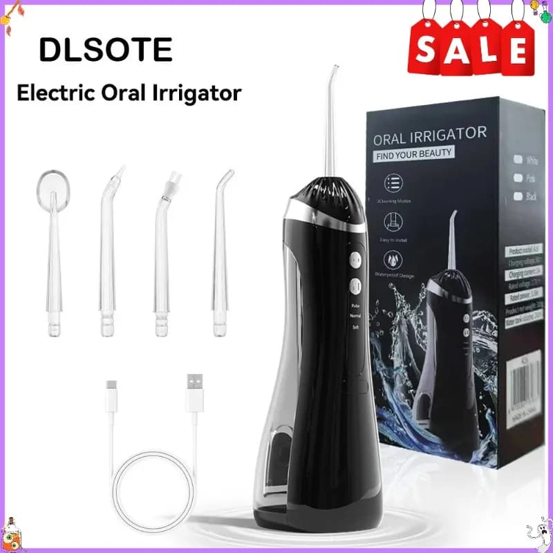 Irrigatore Orale Modello Più Venduto, 3 Modalità di Pulizia, Portatile, Ricaricabile, Impermeabile IP65, Idropulsore Dentale per Sbiancamento Denti