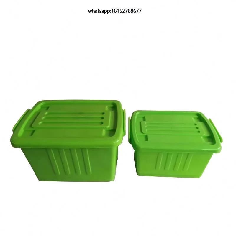 Material 22L 38L Plastic Covered Storage Box with Wheels Mold