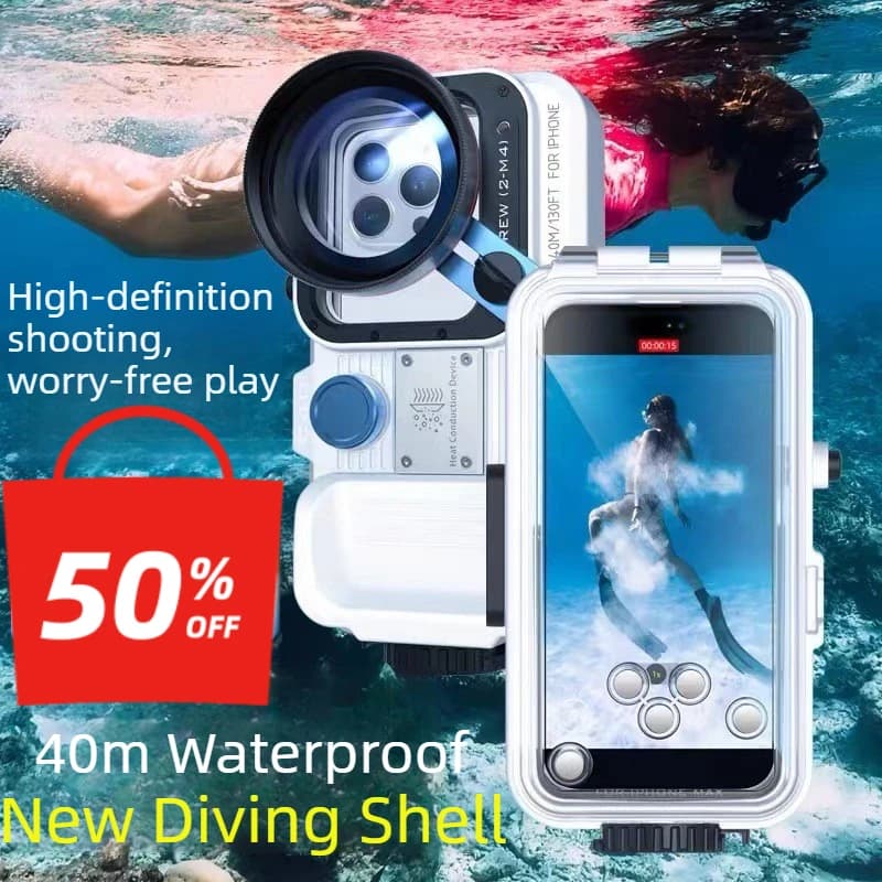 Waterproof case for iPhone 16Pro Max /14/13/12 Pro/15pro Water protection housing Nuoto Snorkeling