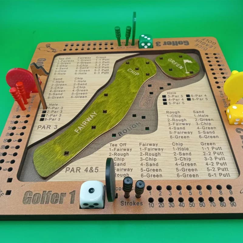 Gioco da tavolo da golf in legno, feste al coperto e intrattenimento per famiglie, set da gioco da golf da tavolo, adatto per adulti e bambini