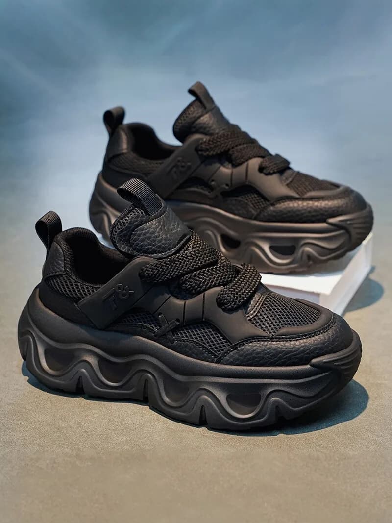 Black Samurai Men's Shoes Autumn 2026 New All-Match Anti-Slip Lightweight Sports Shoes Youth Students Running Dad Shoes