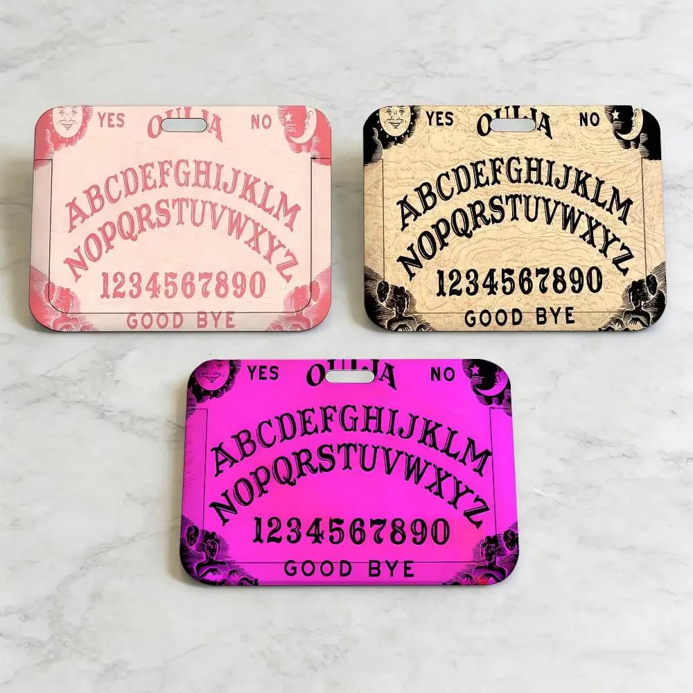 Porta Badge Ouija alla Moda con Cordino da Collo, Portachiavi e Porta Documenti per Lavoro - Idea Regalo