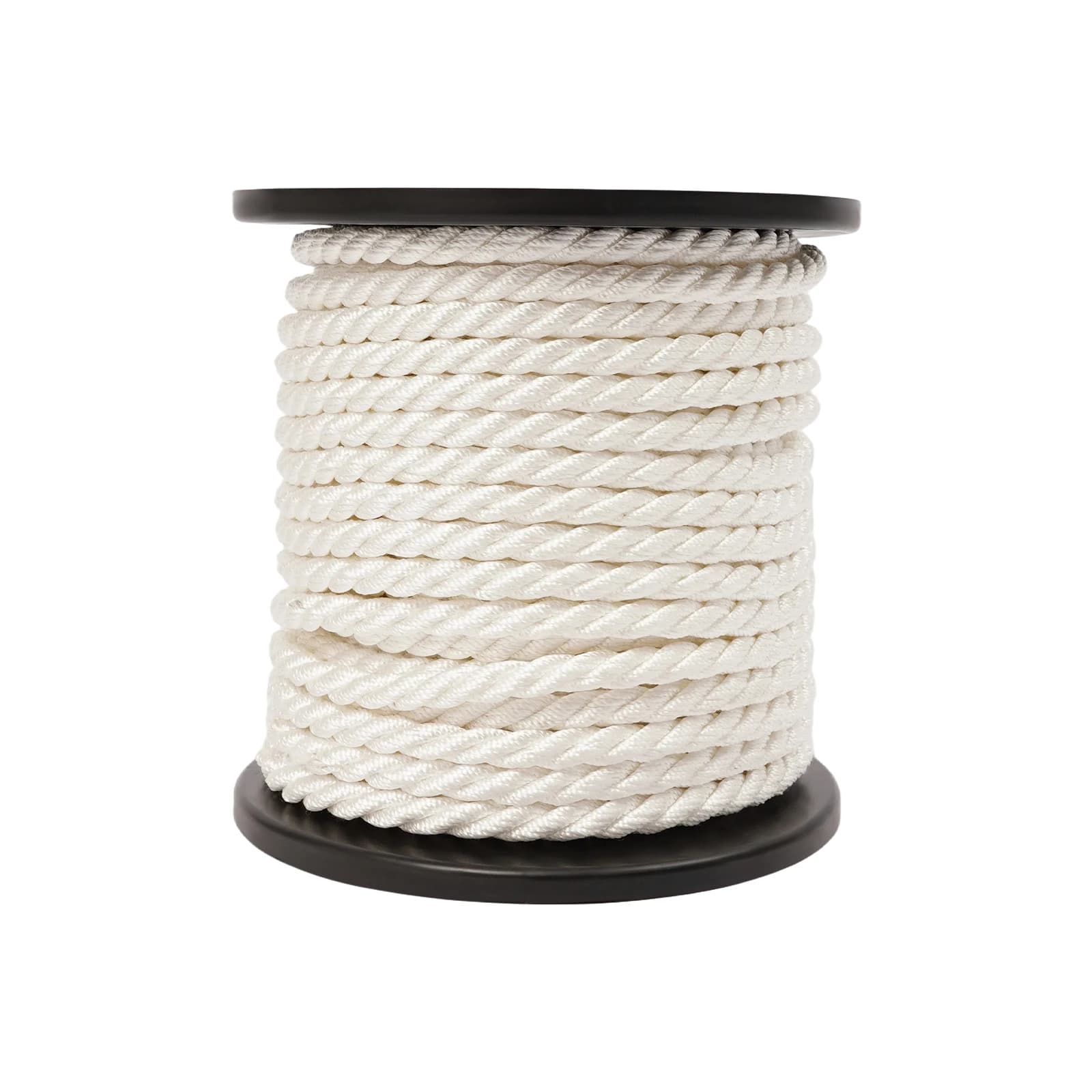 Polyester Rope 1/2" X 100/600/1200FT, 3-Strand Multipurpose Rope for Towing Tying, Heavy Duty for Marine Outdoor